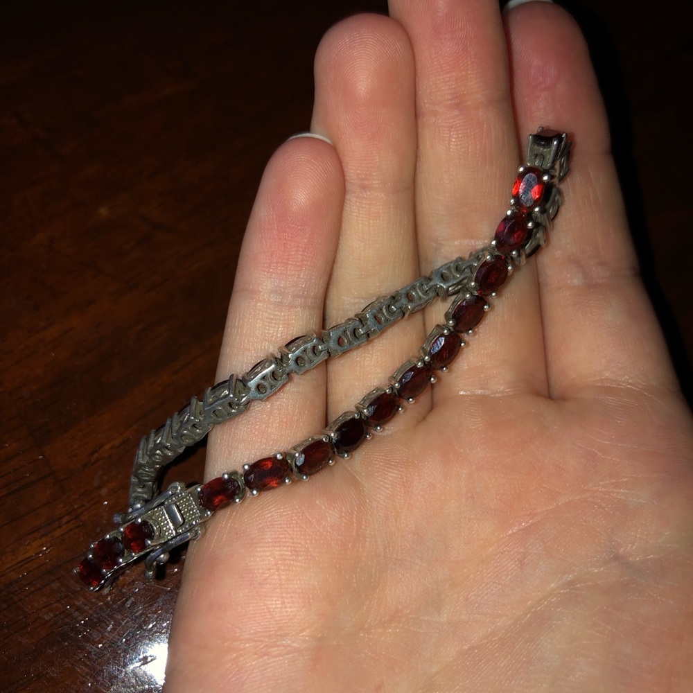 Antique Garnet Tennis Bracelet